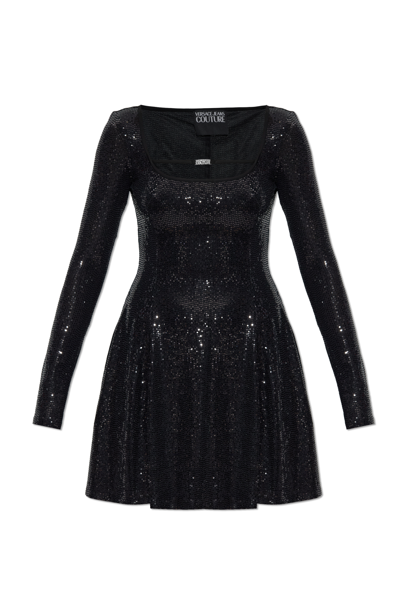 ワンピース VERSACE JEANS COUTURE Woman Dress Black 77HAO935N0394 899 Versace Jeans Couture Outlet: Dress woman - Black | Versace
